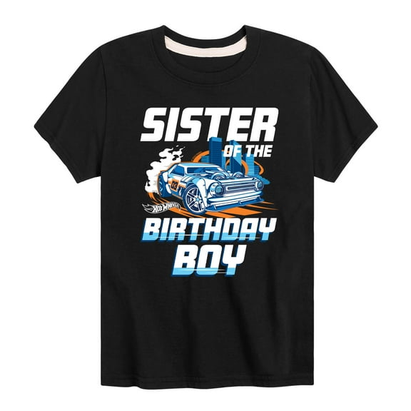 Hot Wheels - Sister Of Birthday Boy - Toddler And Youth Short Sleeve Graphic T-Shirt