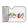 thumbnail image 2 of Kdxio Lgbt Gnome Print Windshield Sun Shade, Foldable Sun Blocker for Car,Truck,SUV Automotive Interior Sun Protection,Reflective Shade for Front Windshield(Medium), 2 of 7
