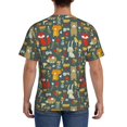thumbnail image 3 of Vsdgher Cute Animal Forest Print Men's Dry Fit Mesh Athletic Shirts Moisture Wicking Tennis T-Shirt Tops, 3 of 9