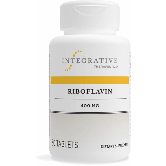 Integrative Therapeutics Riboflavin - B2 Vitamin Supplement for Cellular Energy Support* - Supports Vitality & Red Blood Cell Production* - Gluten-Free & Dairy-Free - 30 Count (30 Servings)