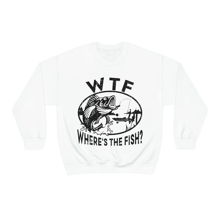 Familyloveshop LLC Fishing Tshirt, Men Fishing Shirt, Funny Men Shirts, WTF  Where Is The Fish Shirt, Graphic Tees, T-shirt for Men, Gift For Him,  Father Day Gifts 
