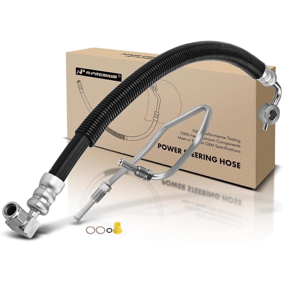 A-Premium Power Steering Pressure Hose Line Assembly Compatible with Nissan Sentra 2003 2004 2005 2006, 1.8L, with Washer & O-ring, Pump To Rack