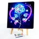 thumbnail image 2 of Cuadros Decorativos Pintado a mano sobre lienzo DIY pintura al óleo de rosa azul por números Kit de dibujo adornos Likrtyny embutido en tela, 2 of 9