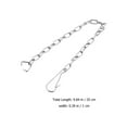 thumbnail image 2 of HAMPPLIES 10Pcs Toilet Tank Chain Replacement Stainless Steel Flapper Lift Chain for Toilet Flush, 2 of 8