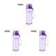 thumbnail image 4 of Billuyoard Hervidor de agua de plástico a prueba de fugas botella de bebida portátil para actividades al aire libre, púrpura transparente, 400 ml Type1 NO1 Billuyoard CBP150822, 4 of 6