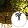 thumbnail image 2 of Solar Powered Garden Spotlight 1PC- 3 Light Modes Warm White & Cool White, 55 LED Waterproof Outdoor Spotlight for Yard, Patio, Trees, Pathway, Wall Mount, Floor Mount Landscape Lighting, 2 of 6