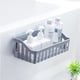 thumbnail image 5 of Estante de baño - Estante de pared para lavabo - Autoadhesivo gris, 5 of 8