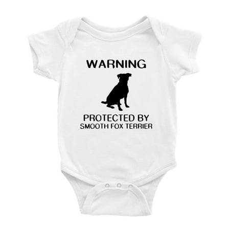 

Warning: Protected by A Smooth Fox Terrier Dog Funny Baby Rompers Bodysuit (White 0-3 Months)