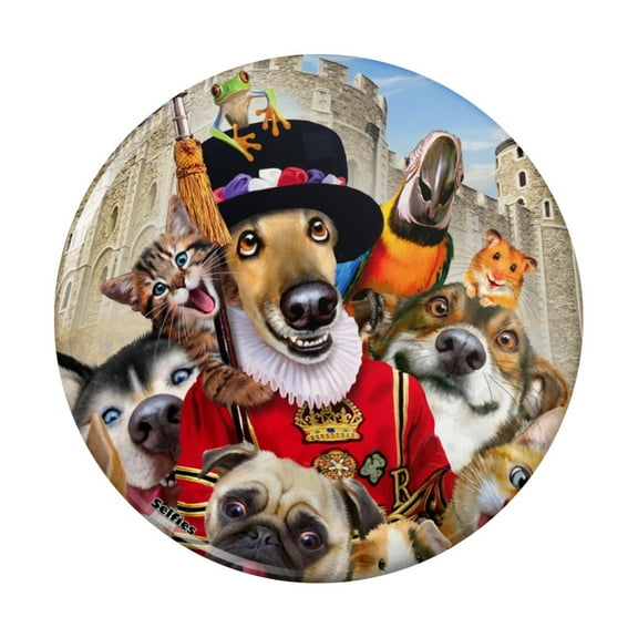 Tower of London England Britain Selfie Dogs Cats Kitchen Refrigerator Locker Button Magnet