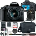 thumbnail image 1 of Canon EOS 2000D / Rebel T7 DSLR Camera with 18-55mm Lens  + Creative Filter Set, EOS Camera Bag +  Sandisk Ultra 64GB Card + Cleaning Set, and More (International Model), 1 of 6