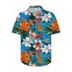 thumbnail image 3 of Blusa y camisa de manga corta con cuello vuelto para hombre, blusa informal de moda con botones y manga corta para hombre, 3 of 4