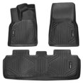 thumbnail image 1 of Automotive Floor Mats Fits for Tesla Model Y 2021-2024 3 pcs TPE Liners, 1 of 9