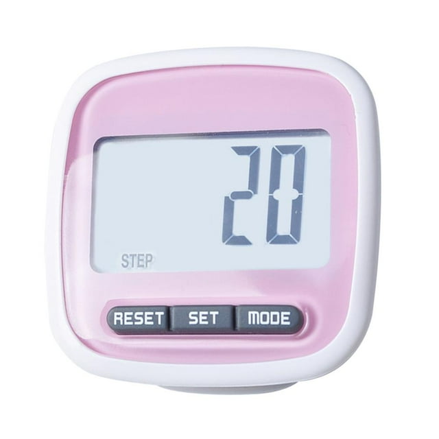 Podómetro Simple Pantalla LCD Contador de Pasos para Caminar 3D Podómetro Correr Pasómetro Contador con Clip