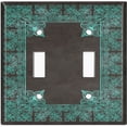 thumbnail image 2 of Metal Light Switch Plate Outlet Cover (French Victorian Frame - Double Toggle), 2 of 2