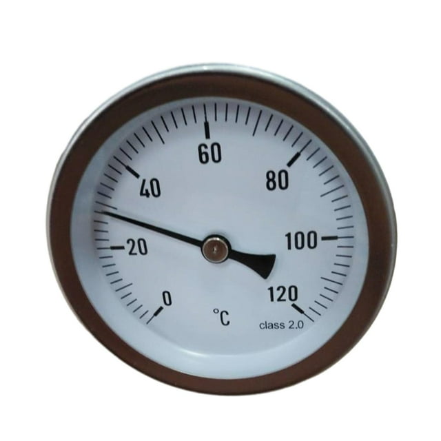 Termómetro de Metal Zulema de Dial 0-120 Grados Resistente al Agua