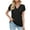 Black, variant on Womens Tops Casual Summer Flutter Sleeve T-Shirts Ruffle Short Sleeve Loose V Neck Tunic Tops Girls' Tops, Tees & Blouses