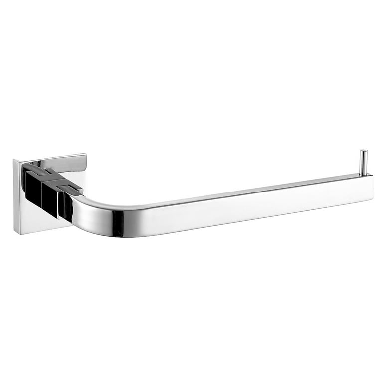 Hassch Rectangular Towel Holder Stainless Steel Contemporary Towel Ring  Hand Towel Hanger Bathroom Hardware Modern Mirror Polished Short Towel Bar  Bathroom Accessories Wall Mounted Polished Chrome 