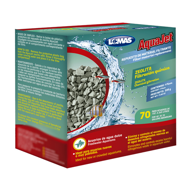 LOMAS repuesto zeolita filtro cascada Aquajet y Aquaclear 70 Lomas Aquajet y Aquaclear 70