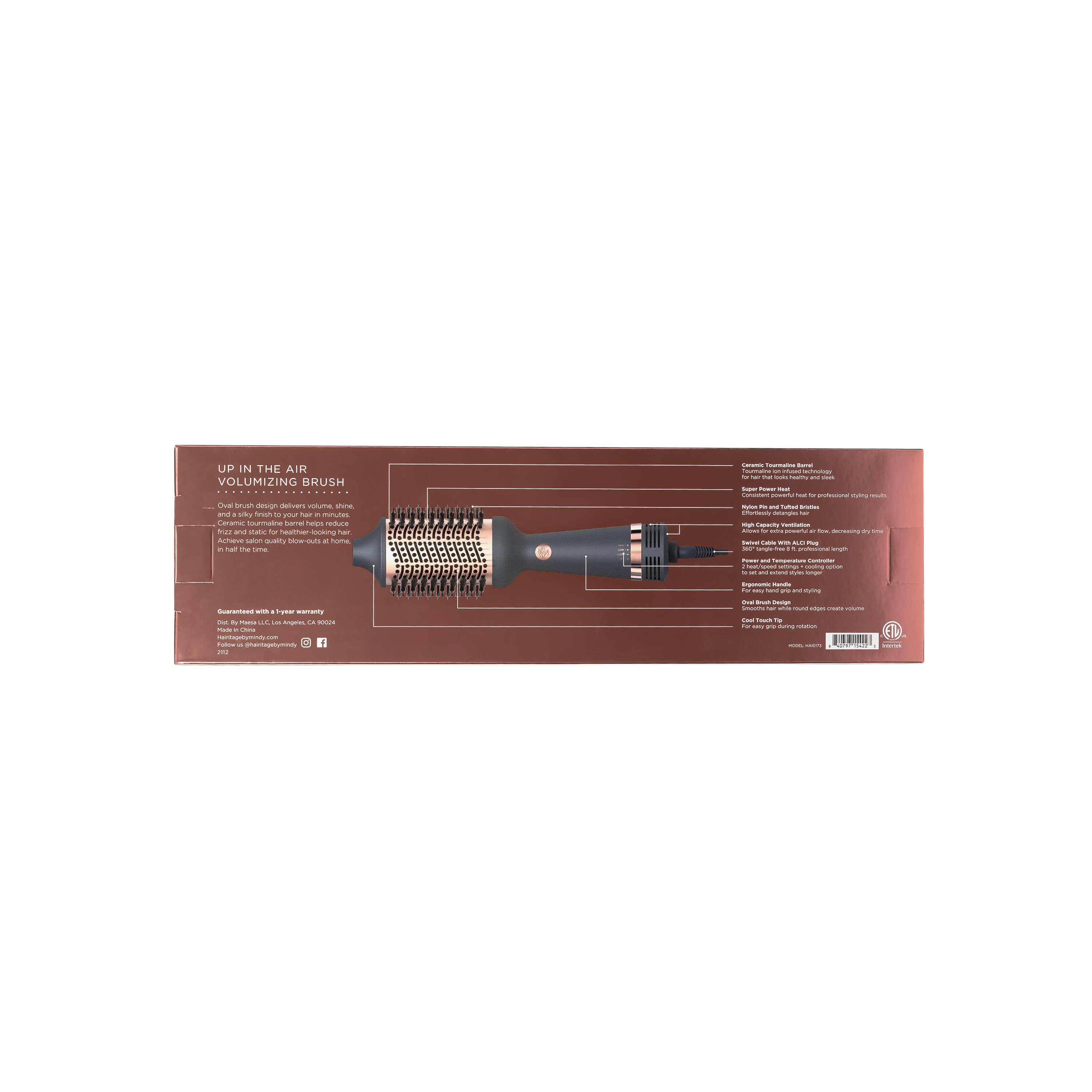 Hairitage Ceramic Volumizing Blow Dryer Brush photo 7