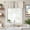 Gray Beige, variant on Midnight Blue Striped Farmhouse Short Window Curtain Valances, Beige Geometric Modern Art Rod Pocket Kitchen Valances for Living Room Bedroom Bathroom Cafe 54" x 18"