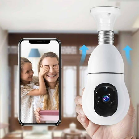 

Security Cameras 2.4GHz & 5GHz WiFi Light Bulb Camera 1080p Wireless Cameras For Home Security Indoor Security Camera System Motion Detection Two-Way Audio