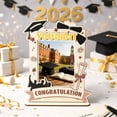 thumbnail image 2 of TTJ Graduation Wooden Picture Frame Handmade Desk Photo Holder Class of 2026 Keepsake Display for Diploma Graduation Cap Memorable Gift, 2 of 6