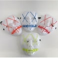 thumbnail image 1 of Halloween Mask Cosplay Led Costume Mask EL Wire Lights Up Party Club Mask, 1 of 5