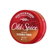 Old Spice Flexible Fiber Pomade for Men, Healthy and Strong with Vitamin E and Biotin, Low Hold, Low Shine, 2.22 oz