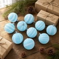 thumbnail image 5 of 12 Pack Flocked Christmas Ball Ornaments, Lightweight Quick Hanging Baubles, Multi Style Reusable Pendant for Hotel Mall Wedding Xmas Indoor Commercial Decoration, 5 of 9