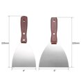 thumbnail image 3 of Uxcell Cuchillo de Masilla Raspador de Pintura de 4 y 5 pulgadas con Mango de Madera Juego de 2 en 1, 3 of 5