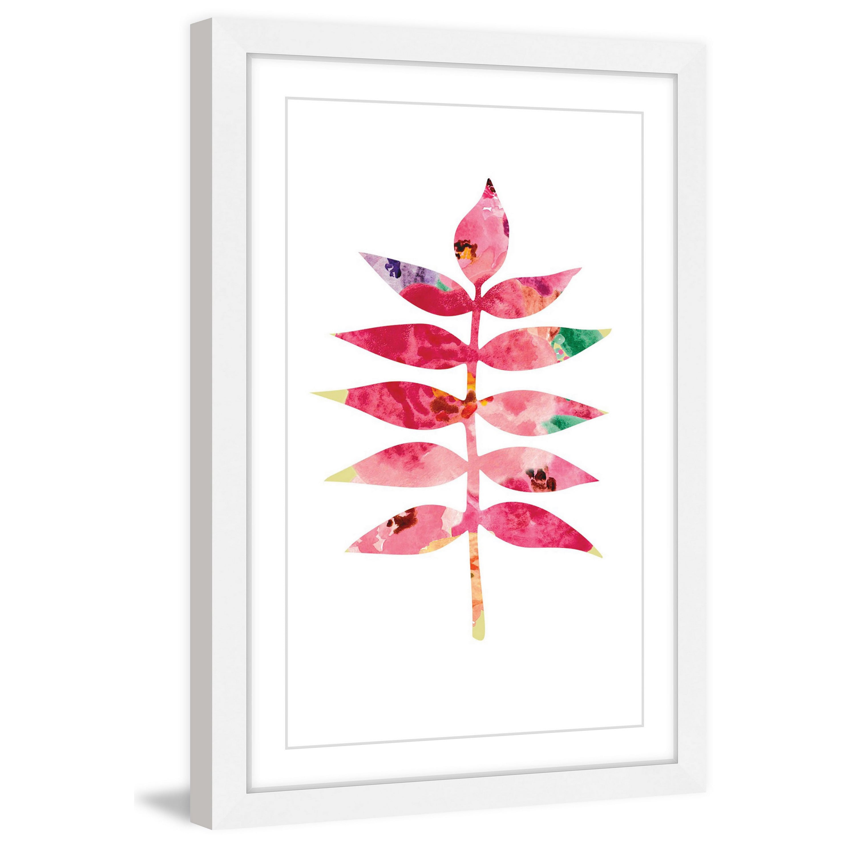 Marmont Hill 'Floral Leaf 2' by Diana Alcala Framed Painting Print