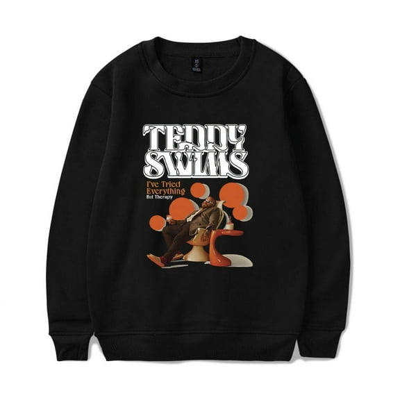 Teddy Swims Merch Sweatshirt I've Tried Everything But Therapy Album Art Hoodie Long-sleeve Fashion Unisex Men Women Tracksuit Pullover Coat