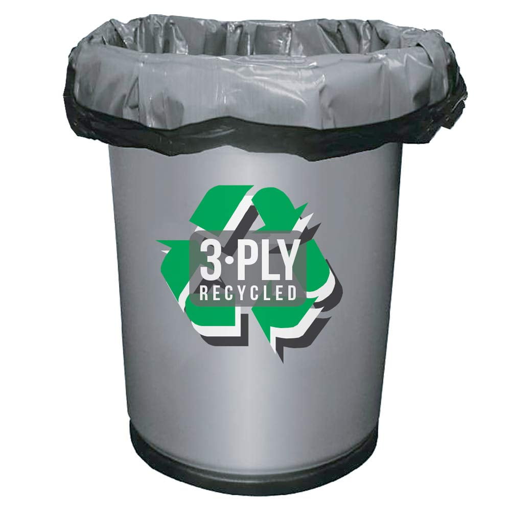 Aluf Plastics 56 Gallon Trash Bags - 2.0 MIL (EQ) Black Heavy Duty Trash Can Liners - 43" x 47" - Pack of 100 - For Contractor, Industrial, Commercial, & Outdoor
