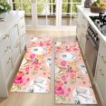 thumbnail image 4 of Kitchen Rugs Sets Of 2,Pomeranian Dogs and Pioneer Flower Anti Fatigue Kitchen Mat Rugs Non Slip Washable,Decorative Kitchen Floor Mats for Kitchen,Sink,Laundry,17"X47", 4 of 5
