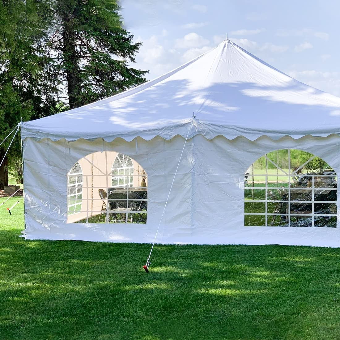テント Quictent 20'x20' Heavy Duty Outdoor Carport Party Wedding Tent Shelter Gazobo Pavilion with Sidewall White クーポン有りQuictent カーポート 3.9×6.1×3.2m 車庫