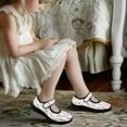 thumbnail image 4 of FUIALDOLG Girls Shoes Non-Slip Sneakers Infant First Walking Toddler Crib Shoes for Baby Girl Loafers Flats Running Shoes Athletic Shoes for School, 4 of 9