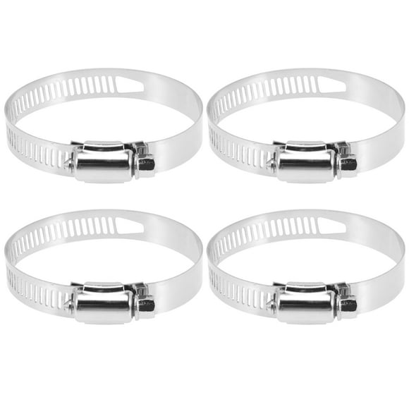 4pcs Hose Clamp 2 Inch Flat Hose Clamp Pool Hose Clamp Metal Clamp Set Hose