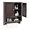 Espresso, variant on ZYPPP Wall Mounted Bathroom Cabinet with 2 Louvered Doors, 3-Position Adjustable Shelf, Towel Bar, Over The Toilet Space Saver, Above Toilet Hanging Medicine Cabinet (Espresso)
