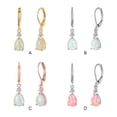 thumbnail image 4 of Minnieouse Pendientes colgantes de ópalos de fuego duraderos con piedra, hipoalergénicos y elegantes, pendientes colgantes de lágrima de color Ropa, zapatos y accesorios Miscelánea blanco, 4 of 6