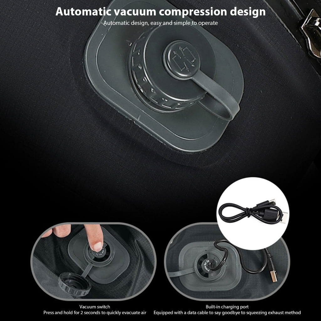 MOMOJIA Foldable Vacuum Compression Storage Bag No Pump One Touch Design For Travel Essential