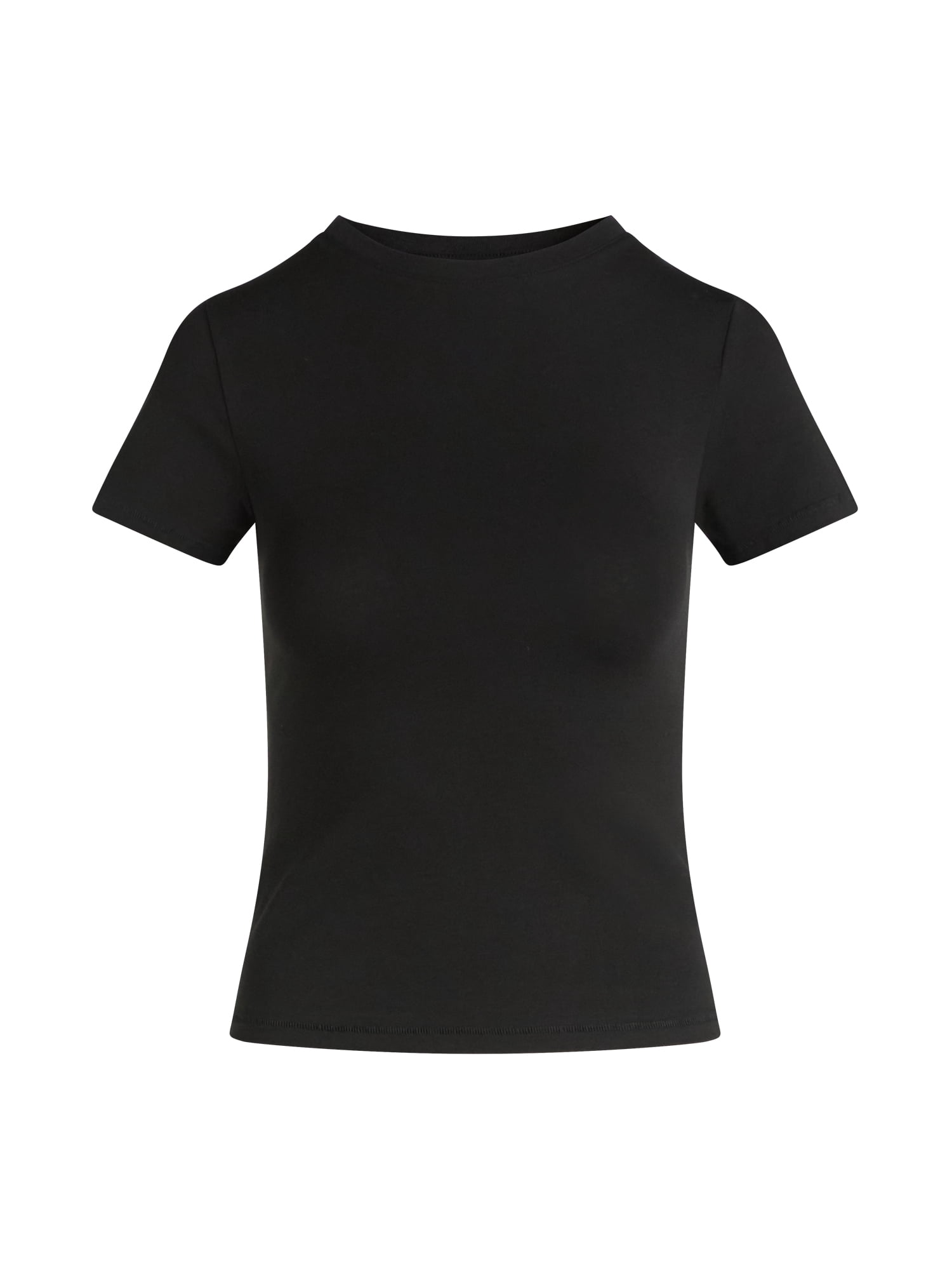 Scoop Women’s Stretch Cotton Blend Baby Tee with Short Sleeves, Sizes XS-XXL