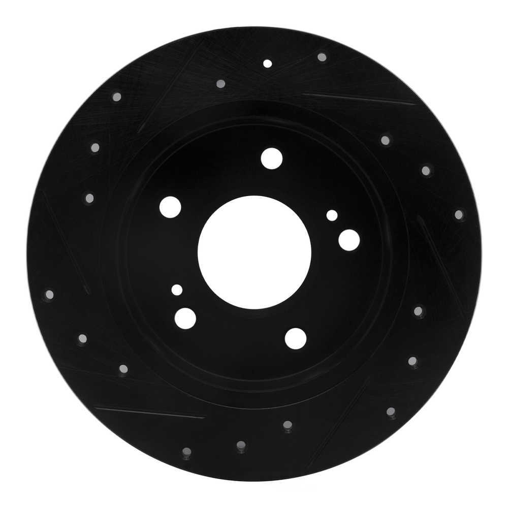 Dynamic Friction Company 633-67046R DFC Brake Rotor - Drilled And Slotted - Black