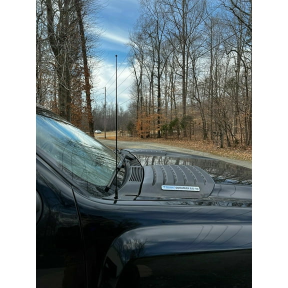 21" Black Stainless Antenna Mast Power Radio AM/FM for CHEVY SILVERADO 2006-2023
