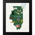 thumbnail image 2 of Louise, Gigi 12x14 Black Modern Framed Museum Art Print Titled - Illinois Icons, 2 of 5