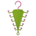 thumbnail image 2 of Umbrella Shaped Closet Hanger Organizer, Multi Prong Wardrobe Storage Hanger, V-Type Multi Hook Clothes Rack, Flexible Hanging Sturdy Plastic Hanger, Multifunctional Storage Hanger 1Pcs, 2 of 6