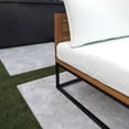 thumbnail image 6 of SEI Furniture Taradale Wood Outdoor Chair with Cushions in White/Black, 6 of 7