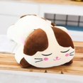 thumbnail image 1 of Cute Cat Pillow Kitten Plush Stuffed Animal Pet Cat Soft Cat Body Plush Pillow (Brown, 40cm), 1 of 5