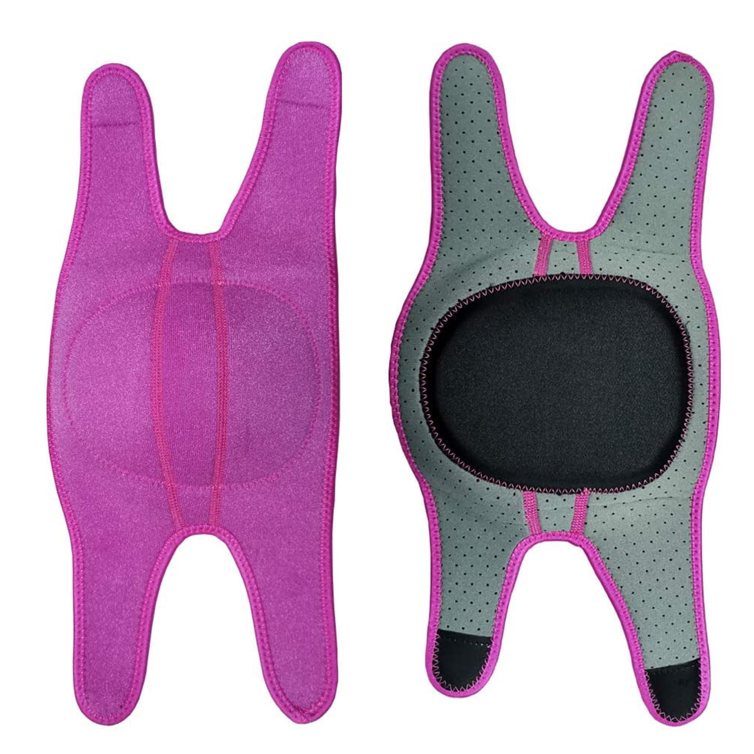 Knee Pads, Memory Foam Soft Knee Protector with Double Straps for Football Dance Yoga Tennis, Volleyball Knee Pads for Men Women (PINK)