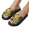 thumbnail image 5 of GZHJMY Stylish Slides for Women Men, Cute Cat Dabbing Dance Soft Flexible Slip-on Sandals Slippers, 5 of 7