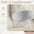 thumbnail image 4 of Alfombra losbulake 244 x 305 cm lavable, antideslizante, pelo corto, beige, 4 of 9